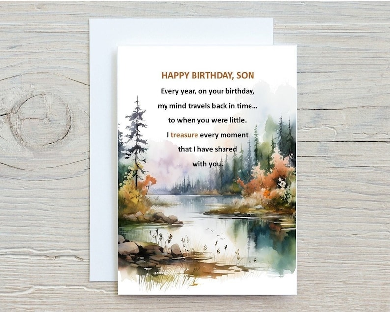 My Son Digital Birthday Card, Instant Son Card, Happy Birthday Son ...