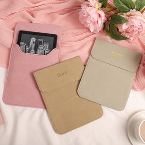 Customized Kindle Paperwhite Case, Kindle Soft Case, Kindle eReader Soft Leather Case Protective Sleeve, Kindle Accessories, Kindle Case 6