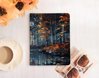 Étui personnalisé Silent Deep Forest pour iPad 8/9/10, Étui iPad Pro Air 3/4/5 2022, iPad 10,2 pouces 10,5 pouces 11 pouces 12,9 pouces, iPad mini6, iPad mini7
