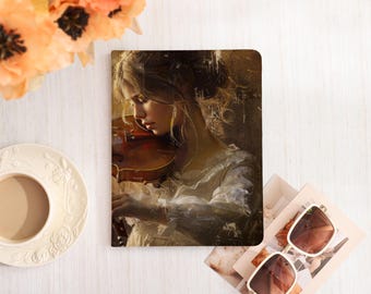 Violin Girl Personalized iPad case for iPad 8/9/10, iPad Air 3/4/5, 2022 iPad Pro Case, iPad 10.2"10.5'' 11" 12.9", iPad mini 6, iPad mini 7