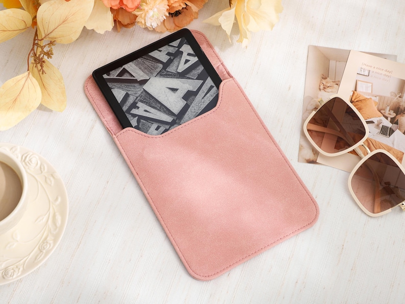Customized Kindle Paperwhite Case, Kindle Soft Case, Kindle eReader Soft Leather Case Protective Sleeve, Kindle Accessories, Kindle Case 6 image 5