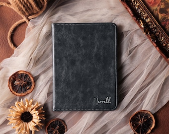 Navy Blue Leather Kindle Case,Paperwhite 12th7", All New Kindle Case Cover,Personalized Kindle Case, Kindle Case 11,Paperwhite 2019-2022