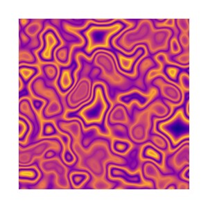 Serene Plasma Modern Art Satin Poster