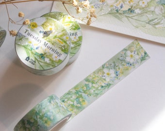 Hand-Painted Floral Washi Tape | Scrapbooking, Journaling