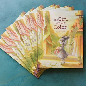 Kinderboek Het meisje zonder kleur: aquarelillustraties, 4-8 jaar