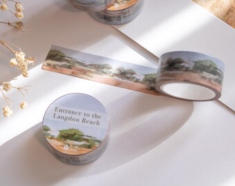 Langton Beach Watercolor Washi Tape | Journal Scrapbooking