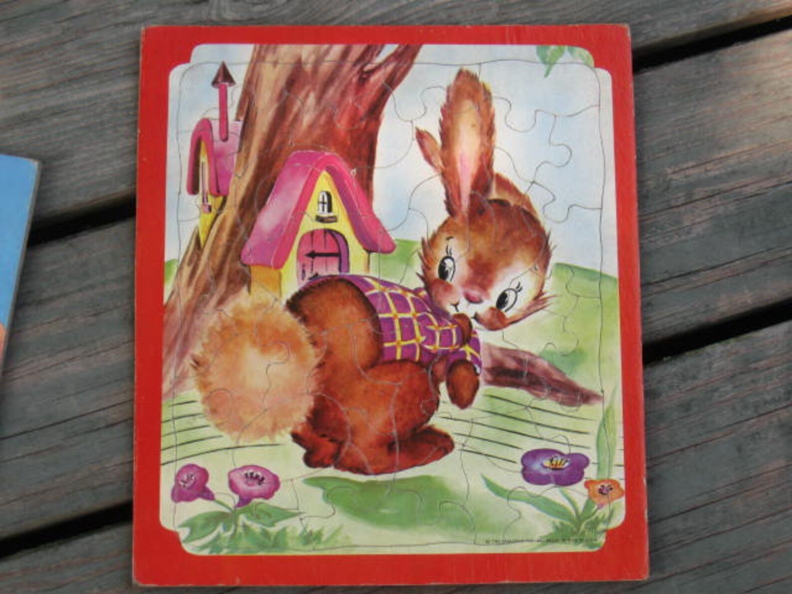 3 Vintage Rabbit Jigsaw Puzzles Etsy