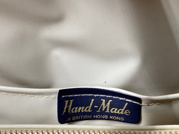 Handbag – vinyl woven purse with swivel handles - image 4