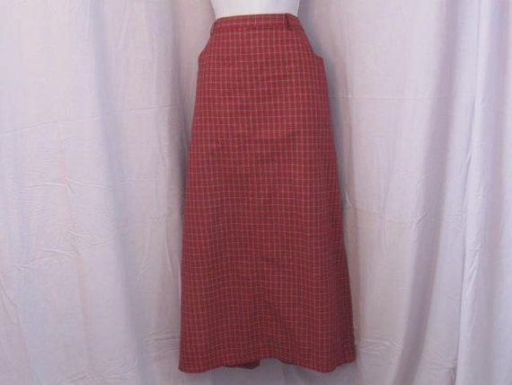 Vintage Long Tartan Plaid Skirt Susan Bristol Size 16 - Etsy