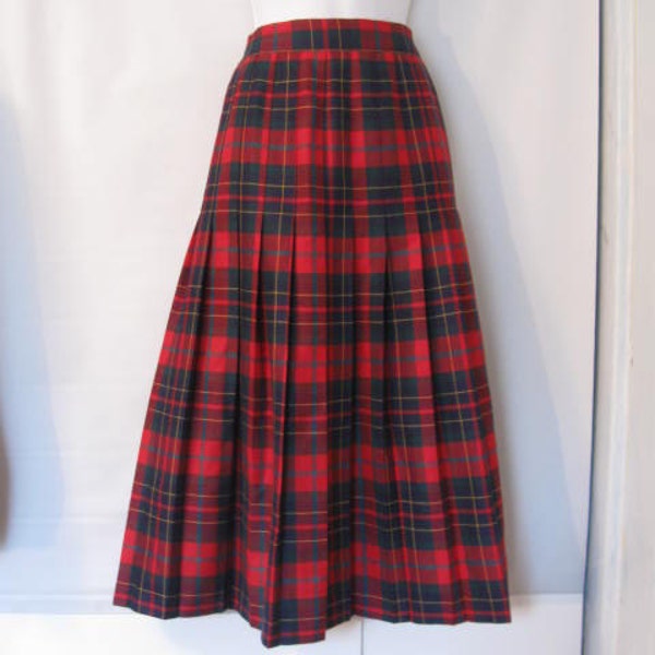 Vintage Tartan Plaid Plaid Skirt size 8