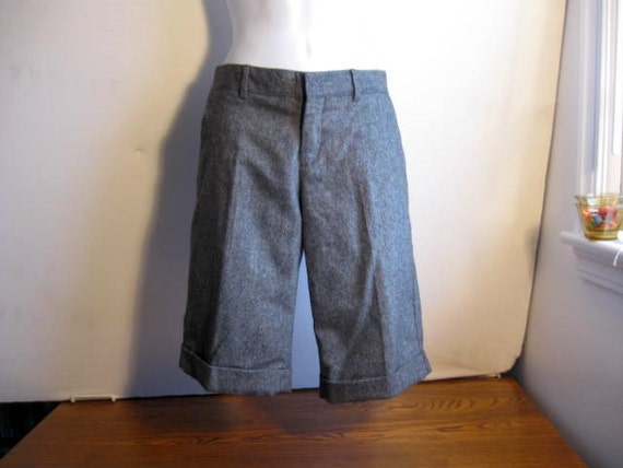 Items similar to Vintage Black Tweed Wool Blend Shorts by Gap size 1 on ...
