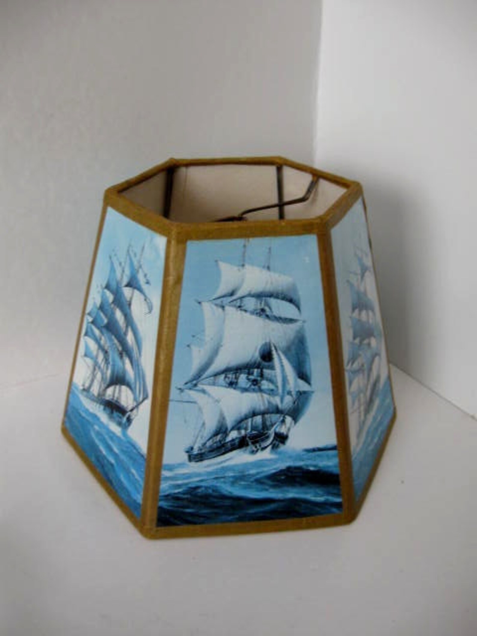 Vintage Nautical Lamp Shade Etsy