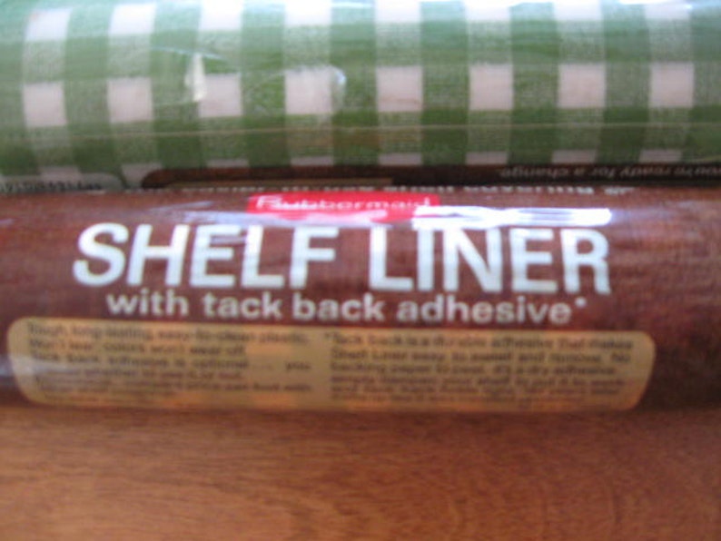 Vintage Green and White Gingham Check Shelf Liner 3 rolls Etsy