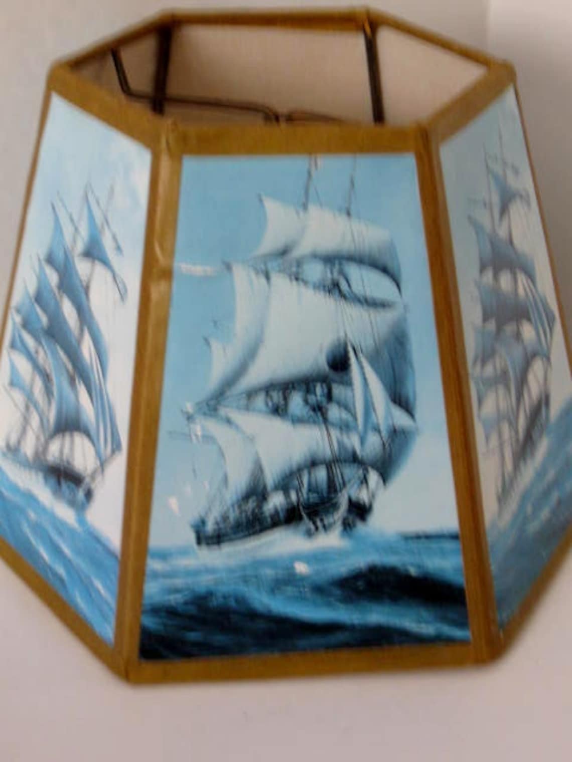 Vintage Nautical Lamp Shade Etsy