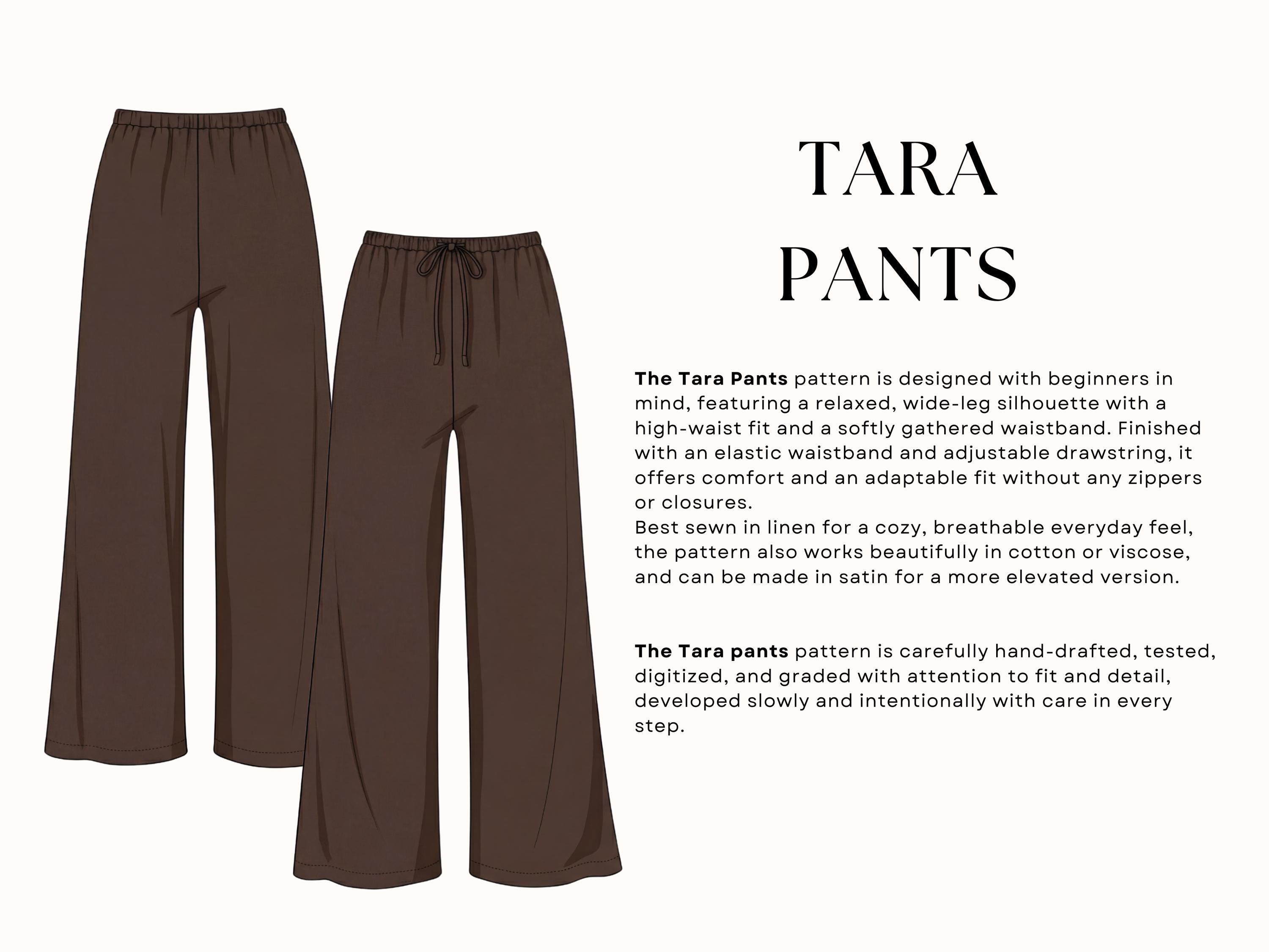 High Waist Wide Leg Pants Sewing Pattern| Easy Women Pants Pattern ...