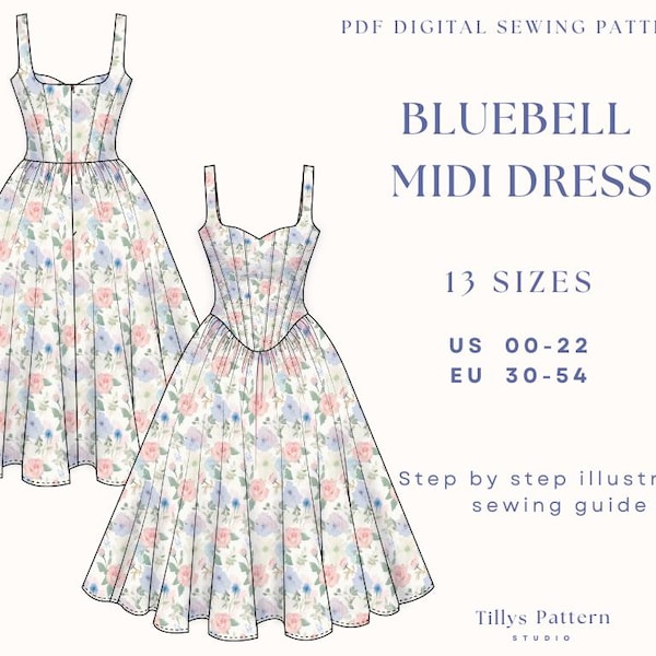 Basque Classic Patterns Basque Evening Dress - Etsy UK