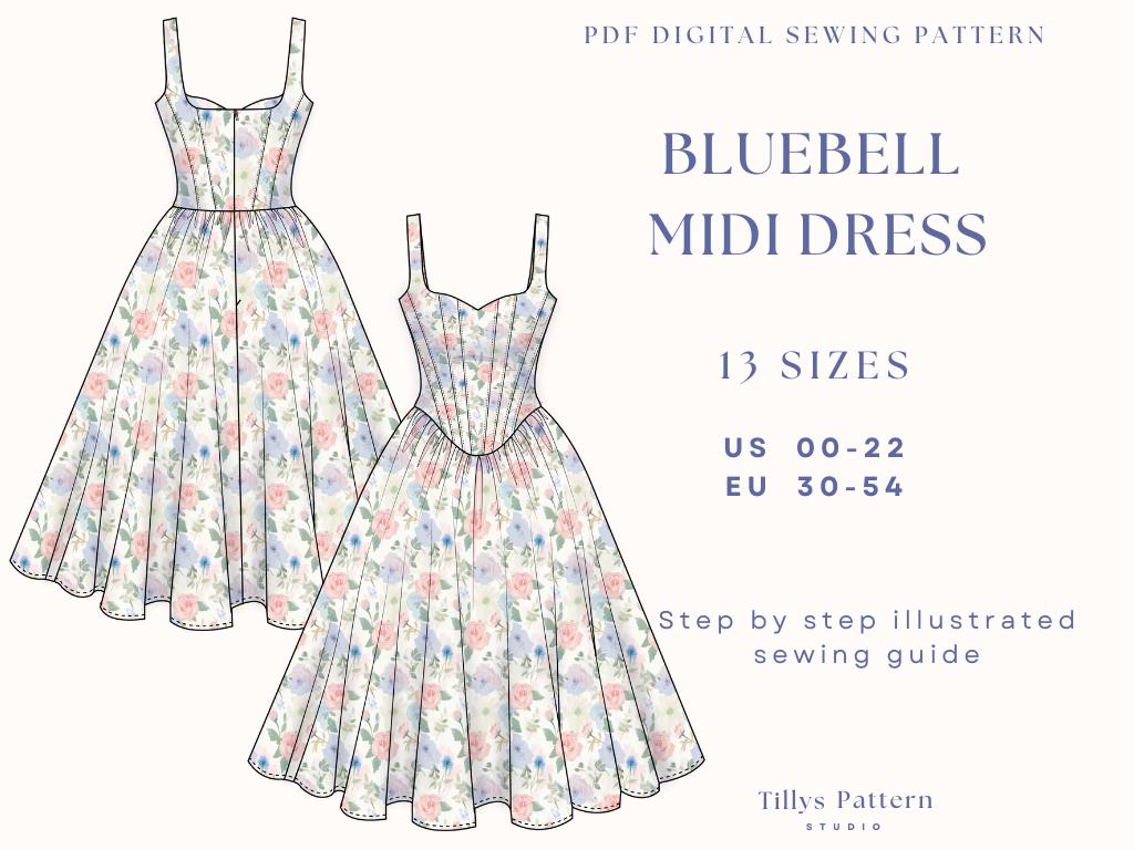 Drop Waist Dress Pattern - Etsy