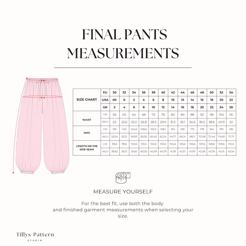 Balloon Pants Sewing Pattern | Mid Waist Wide Leg Pants | Bubble Women ...