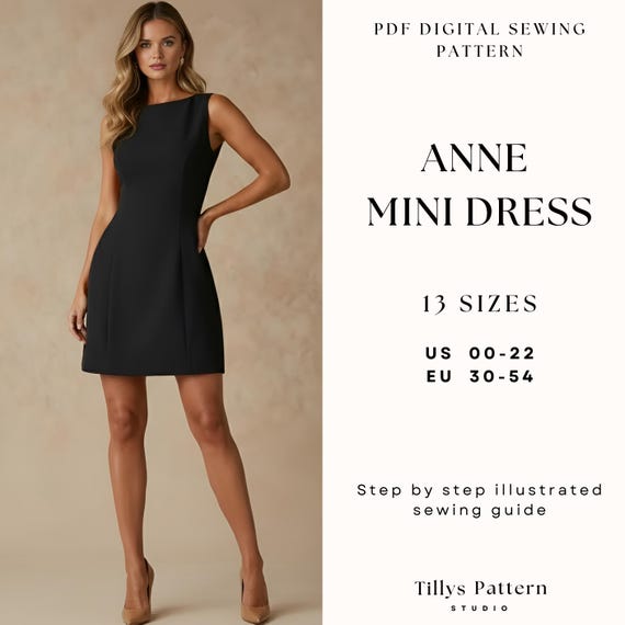 Boat Neck Mini Dress Sewing Pattern| A Line Dress Pattern| Wedding Guest Dress| Easy Sewing Pattern| Sleeveless Dress Pattern| US 00-22 - Etsy Boat Neck Mini Dress Sewing Pattern| A Line Dress Pattern| Wedding Guest Dress| Easy Sewing Pattern| Sleeveless Dress Pattern| US 00-22 - Etsy