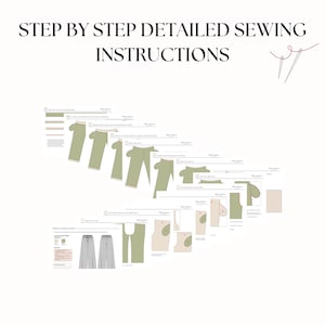 Step by step easy sewing instructions. Sewing tutorial. Step-by-step illustrated sewing tutorial.