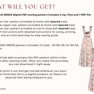PDF Digital sewing pattern. Corset dress pattern. Easy beginner pattern 12 sizes: US 00-20, EU 30-52. Step by step easy sewing instructions. Layered sizes
Easy download.