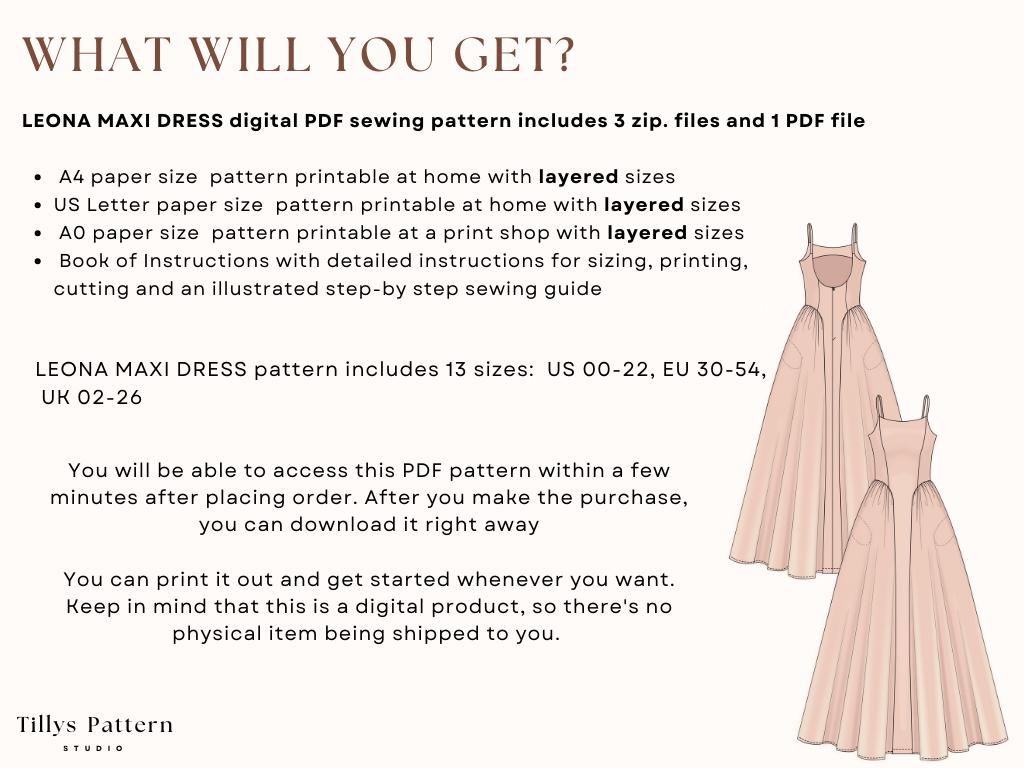 white christmas dresses Tie Front Side Cutout Maxi Dress Sewing Pattern – Patterns For Less main image 0