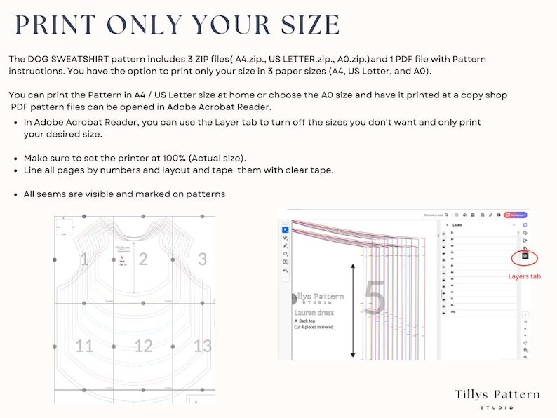 How to print only the size you need and save time and ink