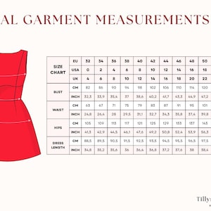 Final Giselle hourglass shaped dress measurements