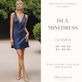 Mini Slip Dress Sewing Pattern| V Neck Bias Cut Dress| Wedding Dress| Formal Dress| Plus Size Pattern| Summer Dress| Silk Dress| US 0-22