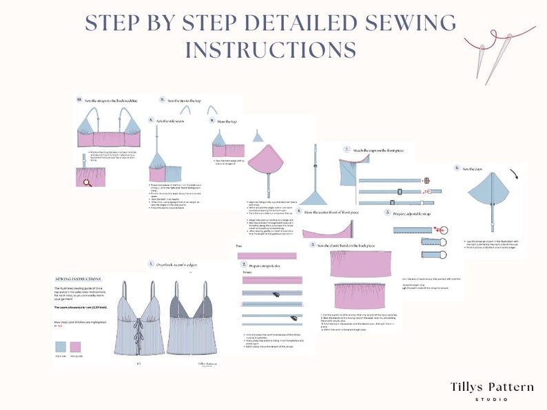 Detailed sewing tutorial. Step by step sewing guide.
