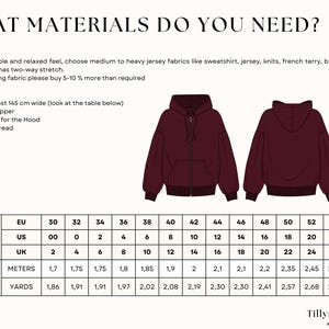 Oversized Zip Up Hoodie Sewing Pattern| Women Hoodie Pattern| Zipper Jacket Pattern| Loungewear Pattern| Zipper Hoodie| Sewing tutorial
For a comfortable and relaxed feel, choose medium to heavy jersey fabrics like sweatshirt, jersey, knits, french terry, blended fleece or any fabric that has two-way stretch.