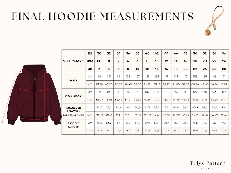 Oversized Zip Up Hoodie Sewing Pattern| Women Hoodie Pattern| Zipper Jacket Pattern| Loungewear Pattern| Zipper Hoodie| Sewing tutorial