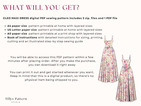 white christmas dresses Loose-fit Maxi Dress with Long Sleeves, Bodice Wrap & Bottom Tier   MC2patterns