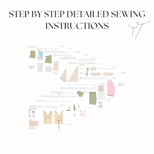 Step by step easy sewing instructions. Sewing tutorial. Step-by-step illustrated sewing tutorial.