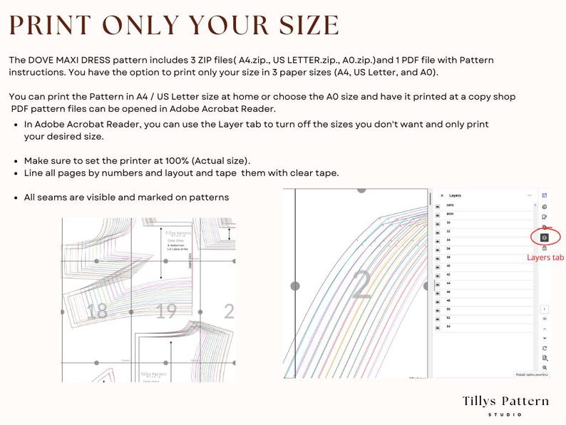 How to print only the size you need and save time and ink