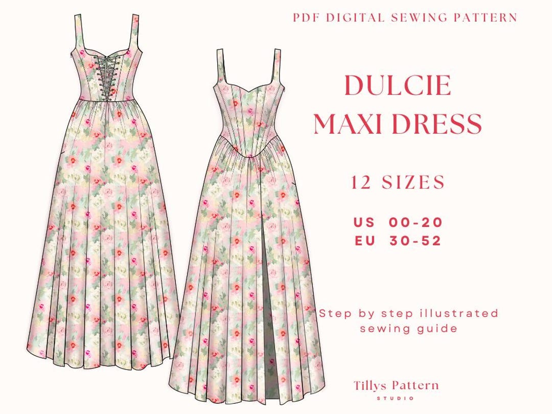 lace back dress pattern eBook: Cupped Dress with an Open Back Corset Academy