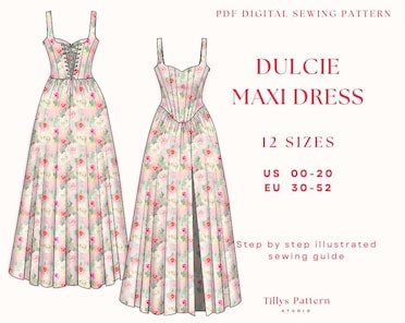 Evening Dress Sewing Pattern With Lace-up Back Corset| Slit Dress Pattern| Sweetheart Neck Dress Pattern| Wedding Dress| | US 00-20 - Etsy Evening Dress Sewing Pattern With Lace-up Back Corset| Slit Dress Pattern| Sweetheart Neck Dress Pattern| Wedding Dress| | US 00-20 - Etsy