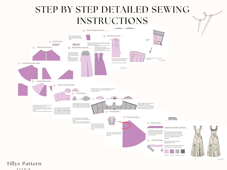 PDF Digital sewing pattern. Corset dress pattern. Easy beginner pattern 12 sizes: US 00-20, EU 30-52. Step by step easy sewing instructions.
Evening Bustier Dress Sewing Pattern| Slit Dress Pattern| Corset Dress Pattern|  Wedding Dress| Plus Size Sewing Pattern| US 00-20