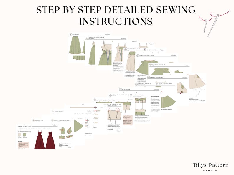 Illustrated sewing tutorial on 35 pages.