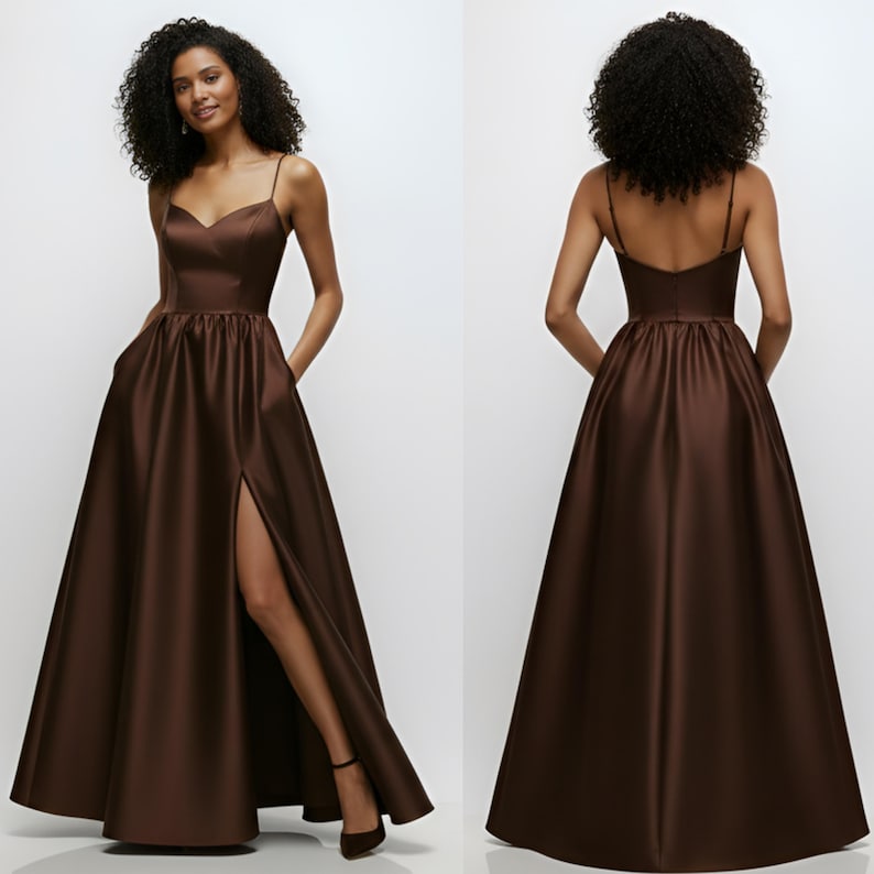 PDF Digital sewing pattern. Maxi dress pattern. Easy beginner pattern 12 sizes: US 00-20, EU 30-52. Step by step easy sewing instructions. Sewing tutorial. Evening gown with slit digital pattern.