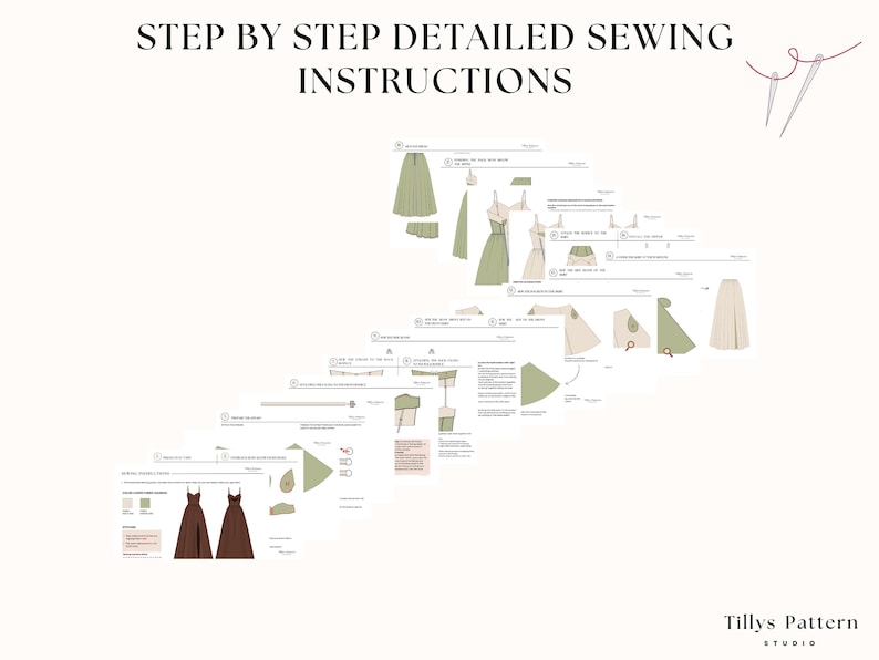Illustrated sewing tutorial on 35 pages.