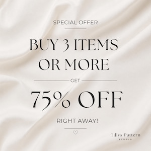 Buy 3 items or more and get 75% right away!