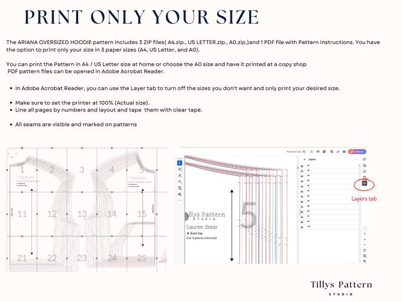 How to print only the size you need and save time and ink