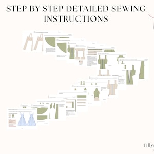 Step by step easy sewing instructions. Sewing tutorial. Step-by-step illustrated sewing tutorial.