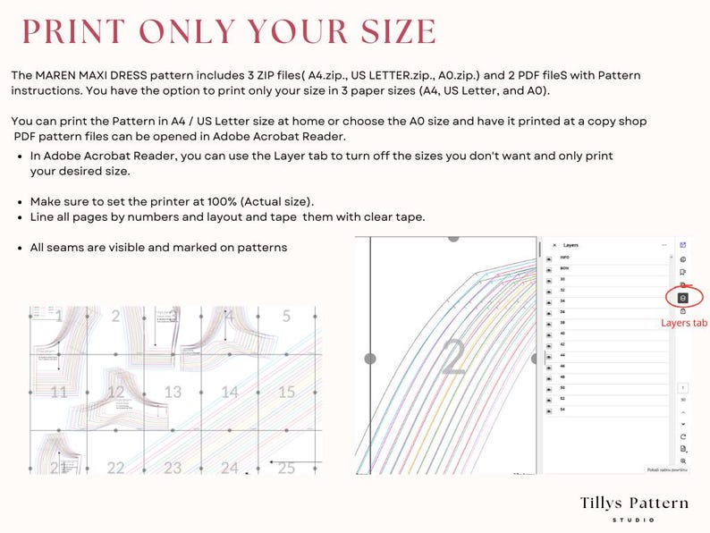 How to print only the size you need and save time and ink