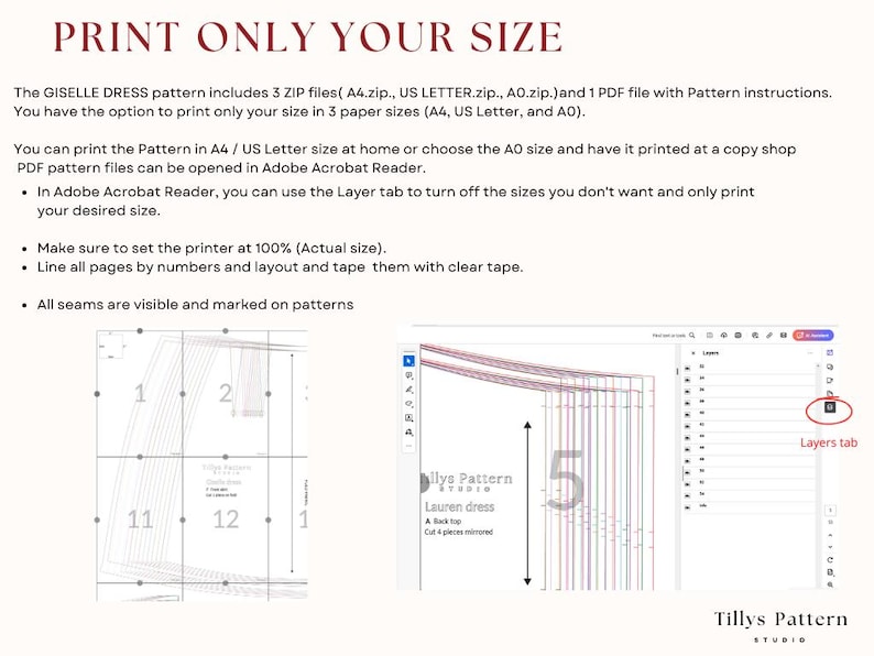 How to print only the size you need and save time and ink