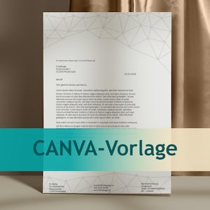 Plantilla de Canva | Plantilla de membrete | Para autónomos y empresas | Personalizable y disponible de inmediato – B26