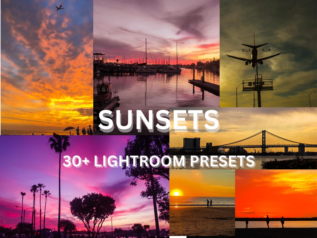 30+ Sunset Lightroom Presets: Orange, Pink & Yellow Photography Filters ...