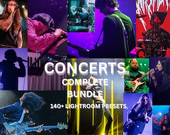 140+ Concert Lightroom Presets Complete Bundle Influencer Night Presets Instagram