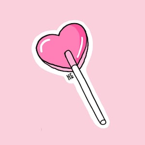 Heart Sucker Sticker - Marlo Graham Art
